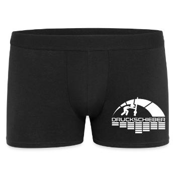 Druckschieber Arc Logo - Männer Boxer Shorts - Schwarz - Vorne