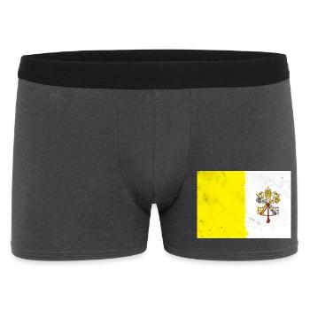 Drapeau du Vatican - Boxer Homme - charbon - Devant