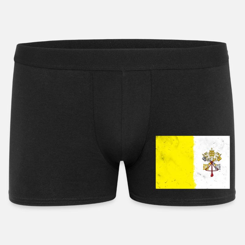 Drapeau du Vatican - Boxer Homme - noir