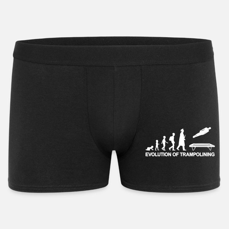 Evolution Trampolinist - Männer Boxer Shorts - Schwarz