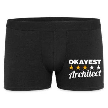 Architecte moyen - Boxer Homme - noir - Devant