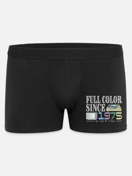 Vintage 1975 Retro Colored Design - Men's Boxer Shorts - black