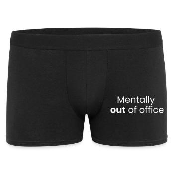 Mentally Out of Office | Funny Mental Health Shirt - Men's Boxer Shorts - black - Front