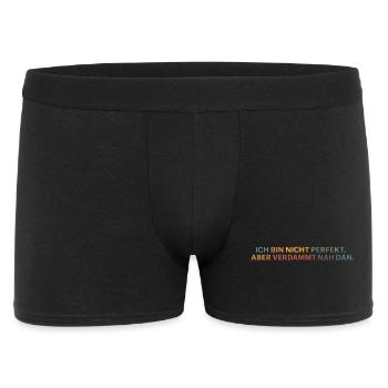 Almost perfect: honest message - Men's Boxer Shorts - black - Front