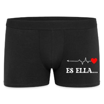 battement de cœur cœur amour illustration - Boxer Homme - noir - Devant