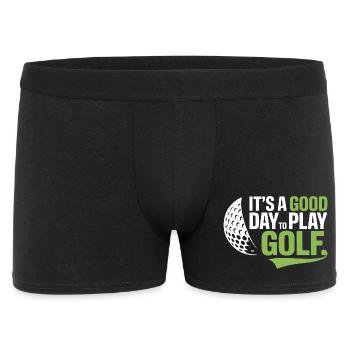It's a Good Day to Play Golf - Men's Boxer Shorts - black - Front