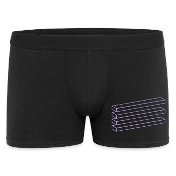 Optical Illusion Geometry Minimalist Puzzle - Men's Boxer Shorts - black - Front