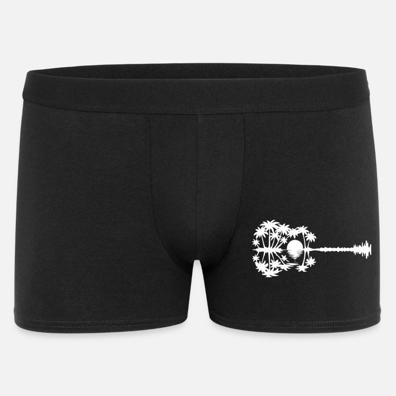 Silhouette de paradis au coucher du soleil - Boxer Homme - noir