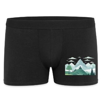 Montagnes - Boxer Homme - noir - Devant