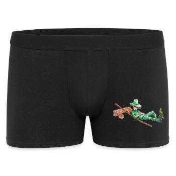 Une sieste pour le vagabond vert "GreenVagrant" - Boxer Homme - noir - Devant