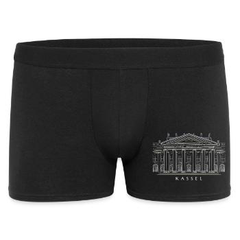 Kassel, Dessin à la main Fridericianum, Art - Boxer Homme - noir - Devant