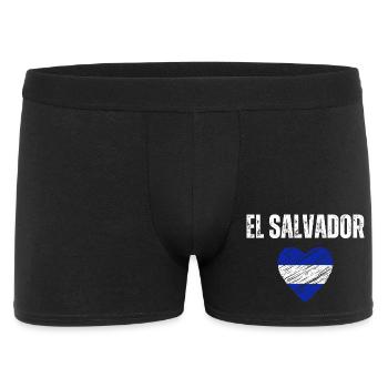 I love El Salvador, Salvadoran flag - Men's Boxer Shorts - black - Front