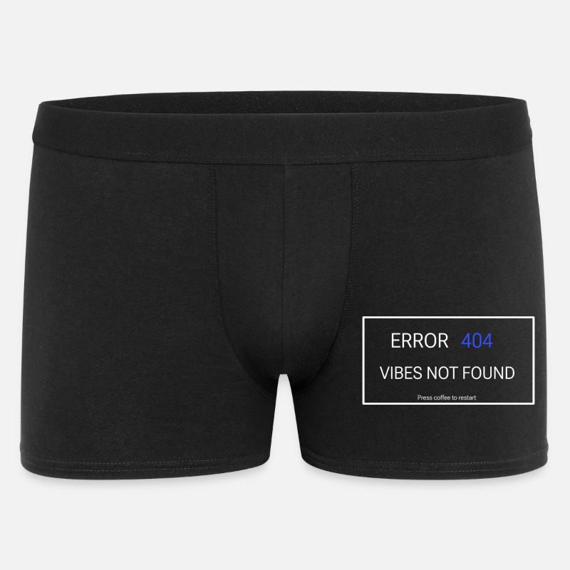 Vibes not found - Männer Boxer Shorts - Schwarz