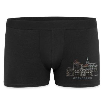 Gernsbach, Dessin du château d’Eberstein Forêt-Noire - Boxer Homme - noir - Devant