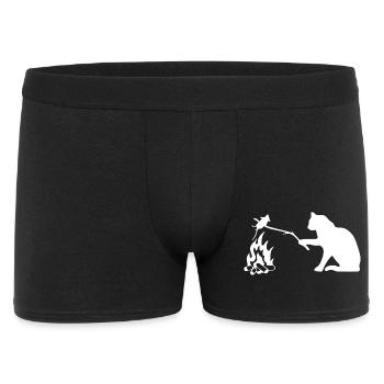 Silent Observer Cat by Campfire - Men's Boxer Shorts - black - Front