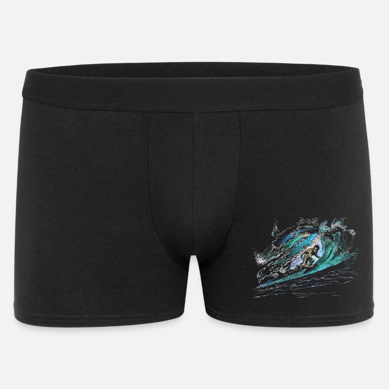 Surfer - Männer Boxer Shorts - Schwarz