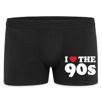 Design rétro années 90s pleine de couleurs - Boxer Homme - noir - Devant