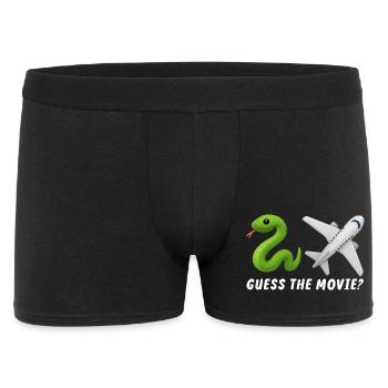 Devinez le film Drôle Humoristique - Boxer Homme - noir - Devant