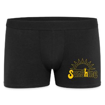 Lever de soleil avec motif d'optimisme - Boxer Homme - noir - Devant