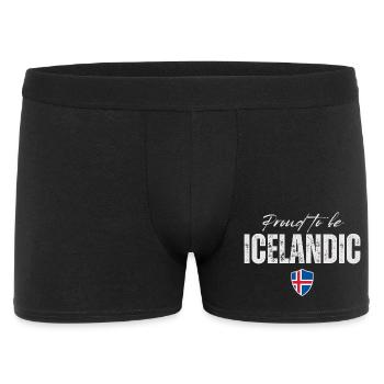 Icelandic Pride, Iceland Flag - Men's Boxer Shorts - black - Front