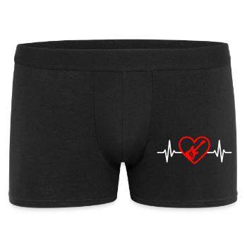 Energetic Guitar Heart - Men's Boxer Shorts - black - Front