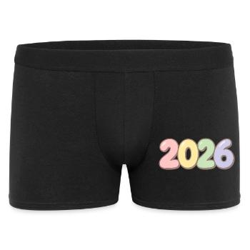 Pastel colored year 2026 - Men's Boxer Shorts - black - Front