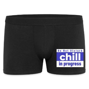 Do not Disturb chill in progress - Men's Boxer Shorts - black - Front