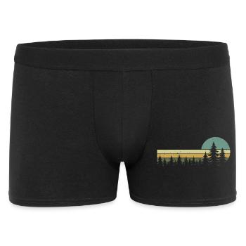 forêt nature arbres nature sauvage extérieur randonnée - Boxer Homme - noir - Devant
