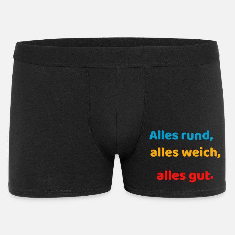 Everything round, everything soft, everything good. - Men's Boxer Shorts - black
