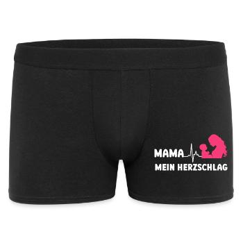 MOMMY MY HEARTBEAT Expectant Mother Funny - Men's Boxer Shorts - black - Front