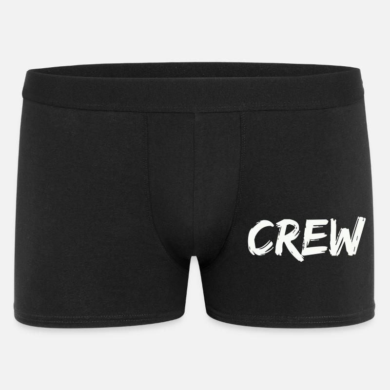 crew - Männer Boxer Shorts - Schwarz