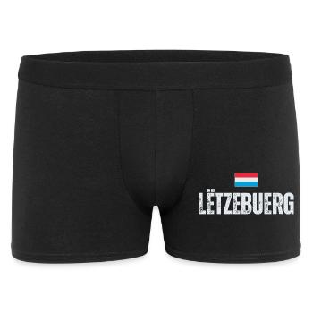 Drapeau du Luxembourg, patriote luxembourgeois - Boxer Homme - noir - Devant