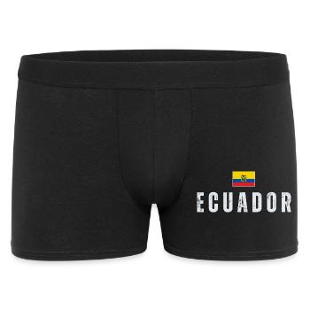 Ecuador-Flagge, ich liebe Ecuador - Männer Boxer Shorts - Schwarz - Vorne