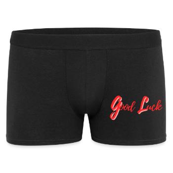 Design de Bonne Chance en Style Calligraphique - Boxer Homme - noir - Devant