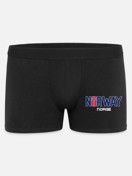 Norge - Norge - Norge - Flag - Skandinavien - Boxer Shorts til mænd - sort