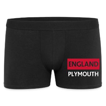England Plymouth Coastal Landscape Design - Men's Boxer Shorts - black - Front