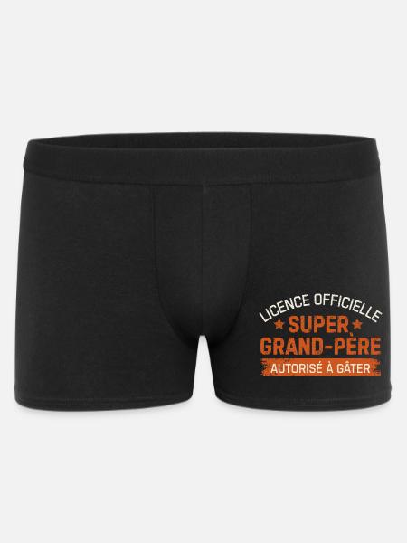 Offiziell lizenziertes Super-Opa-einzigartiges Geschenk - Männer Boxer Shorts - Schwarz