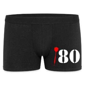 Dart 180 Saying "One Hundred and Eighty!" Triple 20 - Men's Boxer Shorts - black - Front