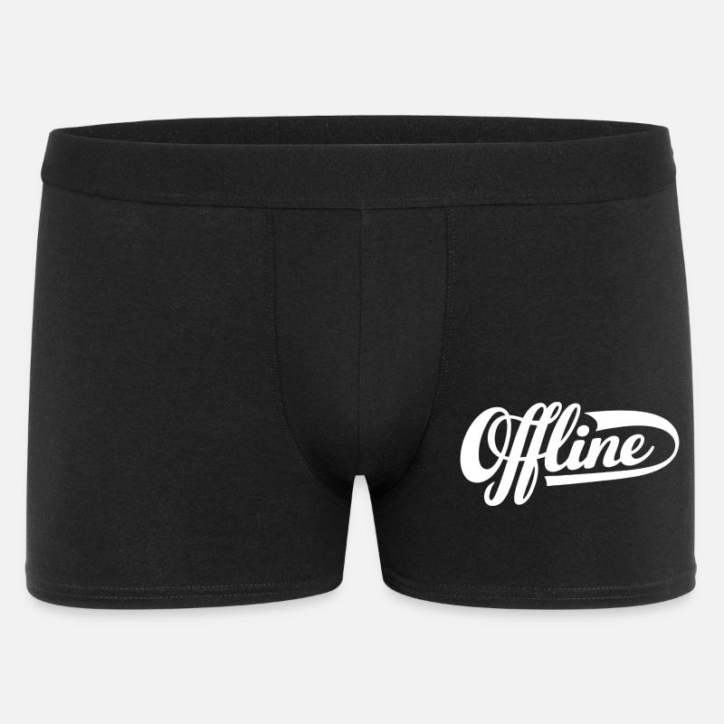 Offline Statement - Männer Boxer Shorts - Schwarz