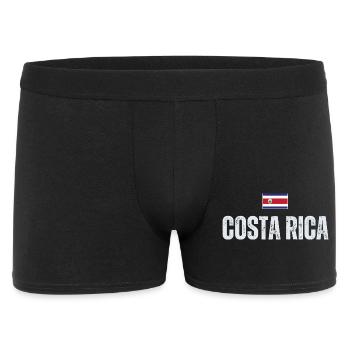 I love Costa Rica, Costa Rica Flagge - Männer Boxer Shorts - Schwarz - Vorne