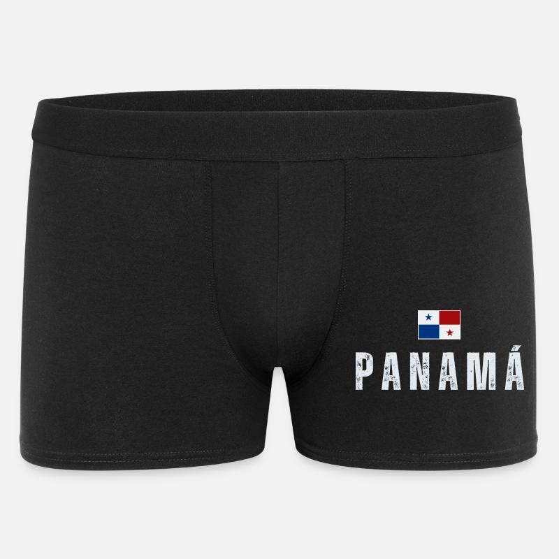 Drapeau du Panama, J’aime le Panama - Boxer Homme - noir