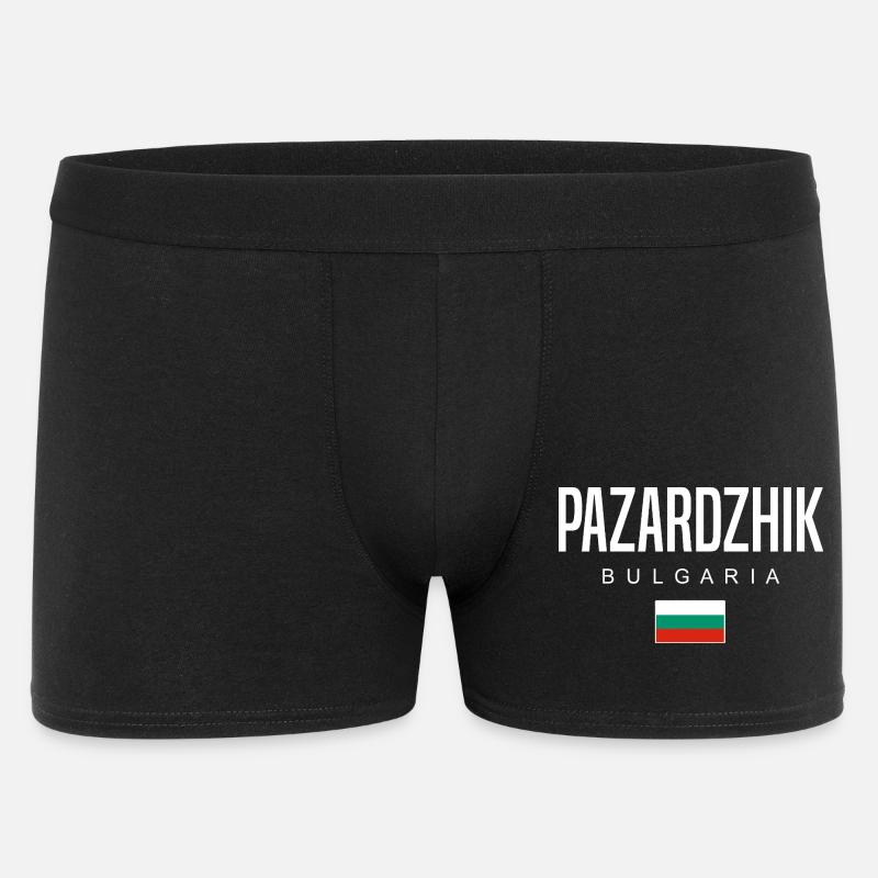 Pazardzhik Bulgarien - Männer Boxer Shorts - Schwarz