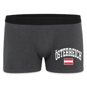 Drapeau de l’Autriche - Boxer Homme - charbon - Devant
