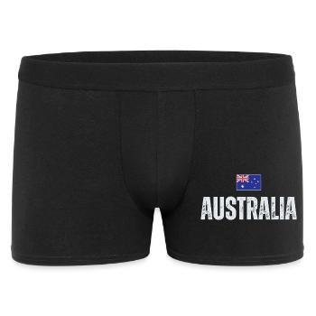Flag Australia, j’adore l’Australie - Boxer Homme - noir - Devant