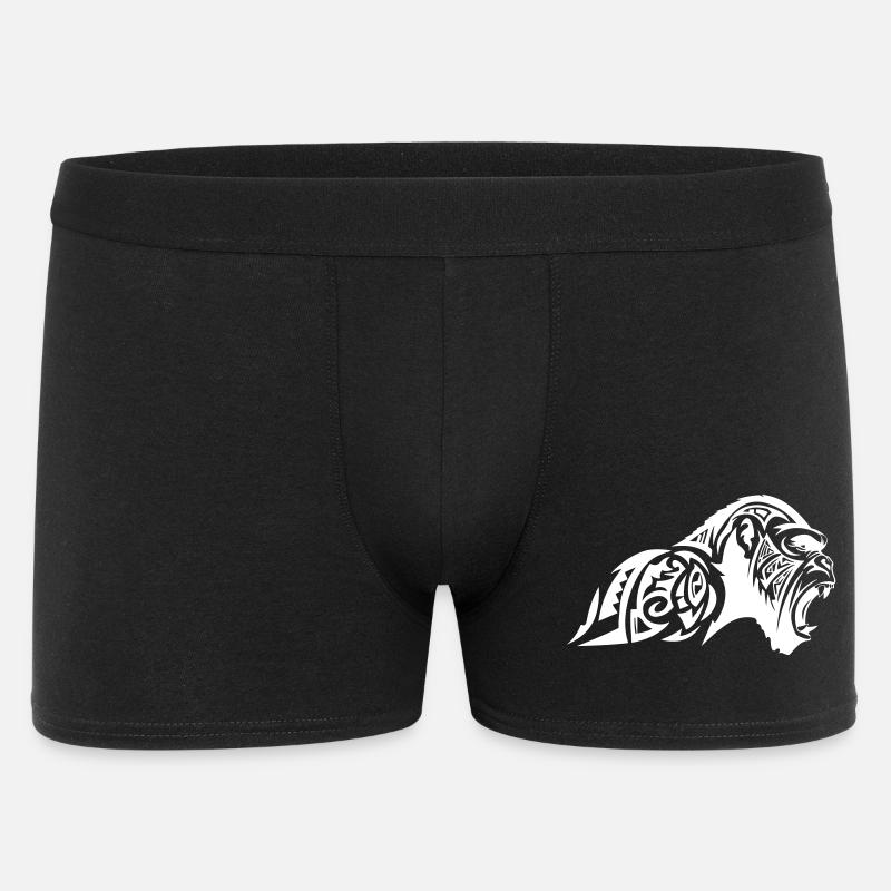 Gorilla Beast Tribal - Männer Boxer Shorts - Schwarz