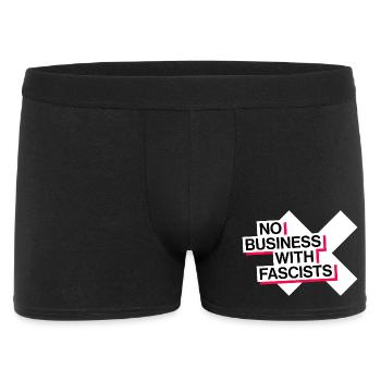 PAS D’AFFAIRES AVEC LES FASCISTES - Boxer Homme - noir - Devant