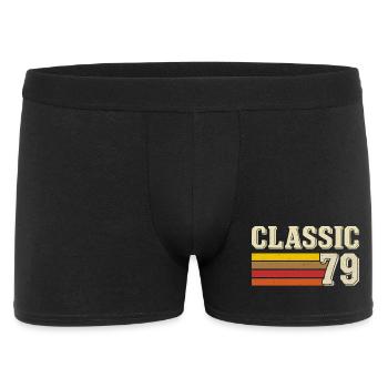 Rétro Classique 79 – Né en 1979 Anniversaire Vintage - Boxer Homme - noir - Devant