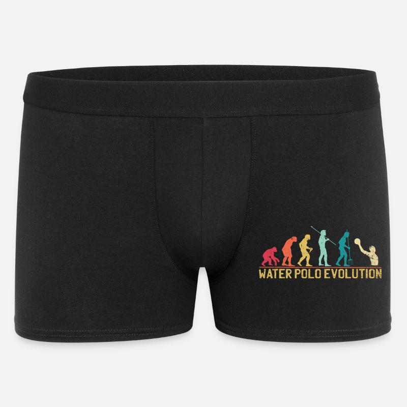 Water Polo Evolution Progression Design - Men's Boxer Shorts - black