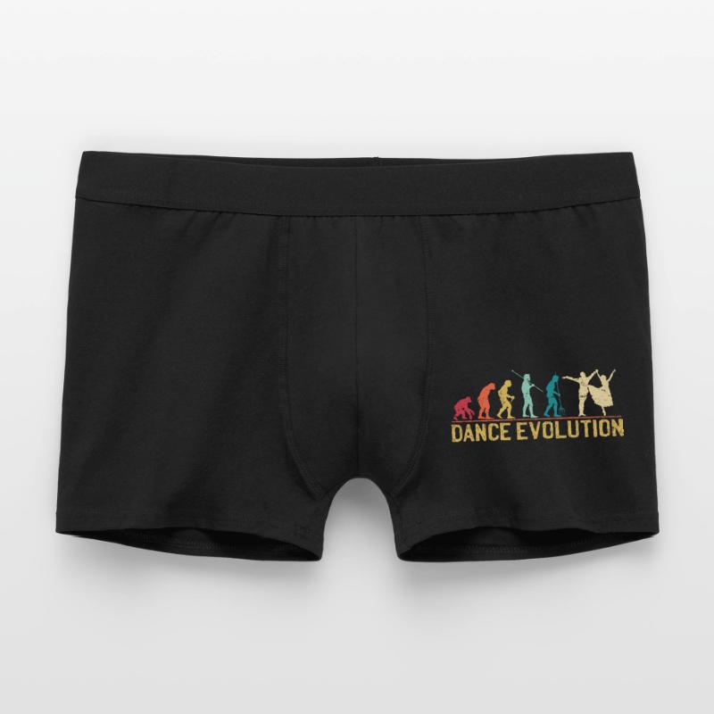 Dance Evolution Silhouette Design Men's Boxer Shorts