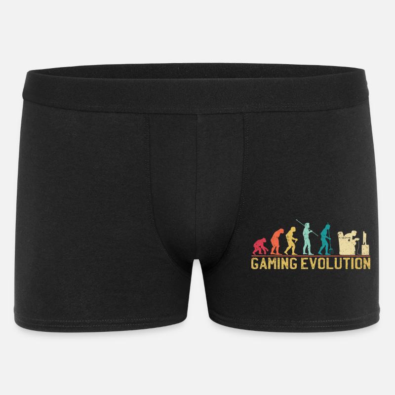 Gaming Evolution Kunstwerk - Männer Boxer Shorts - Schwarz